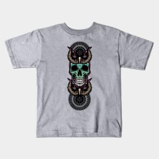 Skull with owl Kids T-Shirt